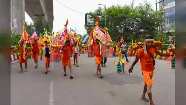 CM Yogi to Shower Flowers on Kanwariyas in Meerut Today