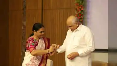 Women Tie Rakhis to Gujarat CM Bhupendra Patel at Lok Bhavan