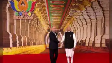 PM Modi Welcomes BRICS Leaders at Bharat Mandapam