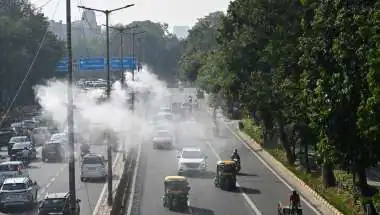 Delhi AQI 187 Today; Toxic Foam Returns to Yamuna